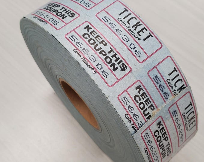 Vintage Paper Raffle Tickets Roll: Ephemera for Journals & Scrapbooking