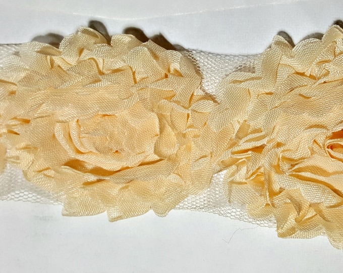 Flower Trim in Blush, Ivory, Trim by the Yard