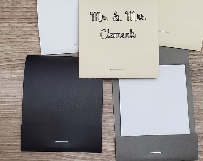 Handmade Matchbook Notepads: Tuck-in Memo Pads, Party Favors