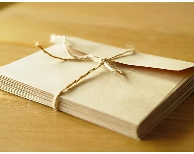 Kraft Envelopes - A2 Sealable 4 3/8" x 5 3/4", Set of 25