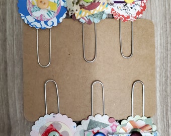 Set of 10 Handmade Jumbo Paperclip Bookmarks – Perfect Gifts for Teachers, Weddings, Booklovers, Honor Rolls, Birthdays, Christmas etc.