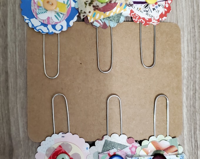 Set of 10 Handmade Jumbo Paperclip Bookmarks – Perfect Gifts for Teachers, Weddings, Booklovers, Honor Rolls, Birthdays, Christmas etc.