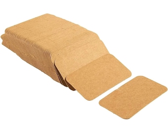Set of 100 Kraft Paper Journaling Cards: Handmade Planner Tags