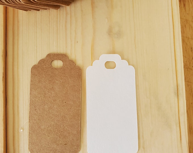 Bulk Tags various White, Kraft or Manilla in various sizes