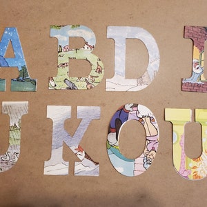 4&quot; Die Cut Printed Letters A to Z from 110lb Paper, 2 Sets
