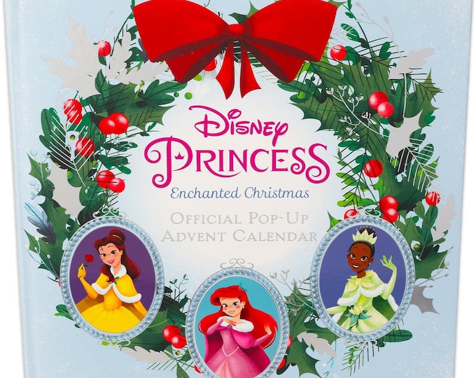 NOS Disney Princess Advent Calendar Pop-Up Advent Calendar Countdown to Christmas - 24 Day Pop-Up Advent Calendar with Ornaments