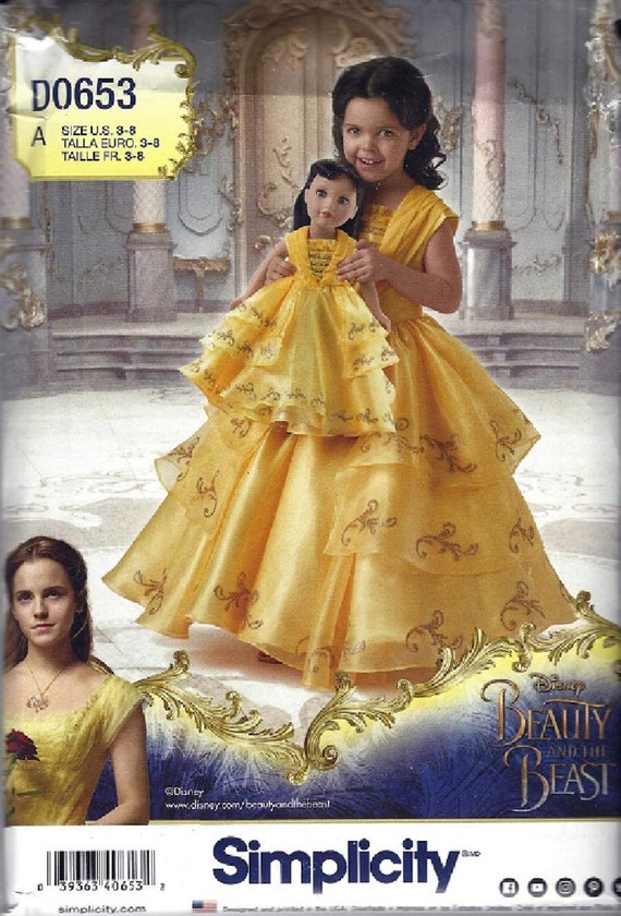 Beauty and the beast girls shop dress