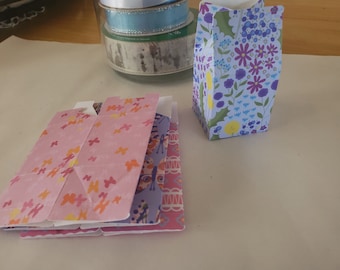 Milk Container Favor Boxes: Ready to Assemble, Set of 20