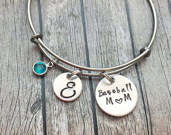 Baseball mom jewelry | Baseball jewelry | Baseball bracelet | Sports mom jewelry | Baseball mom gift