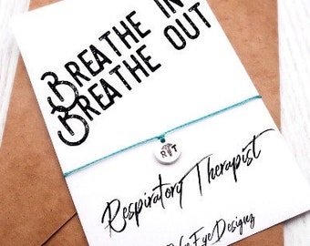 Respiratory Therapy Gift | Bracelet | Respiratory Therapist Gifts | Respiratory Tech | Respiratory School | Student