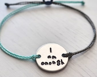 I am enough bracelet | Inspirational Bracelet | Inspirational Jewelry | Positive Affirmation Bracelet | Mantra Bracelet