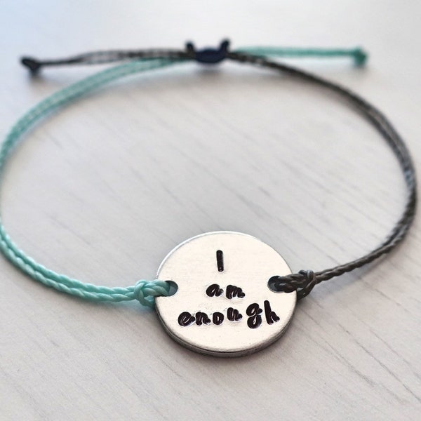 I am enough bracelet | Inspirational Bracelet | Inspirational Jewelry | Positive Affirmation Bracelet | Mantra Bracelet