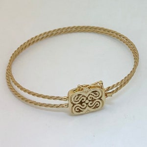 Slide Bracelet 14k Gold R.klein Cable Bracelet 7.25 Inches for Interchageable Slides in Stock 7.25 7.50 8 Etsy