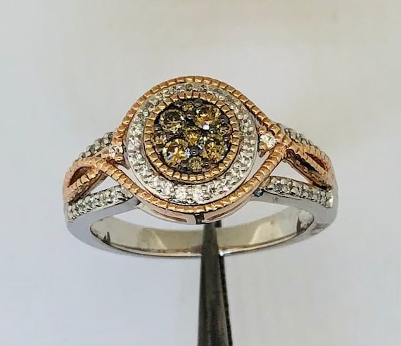 Cz chocolate diamond rings sale