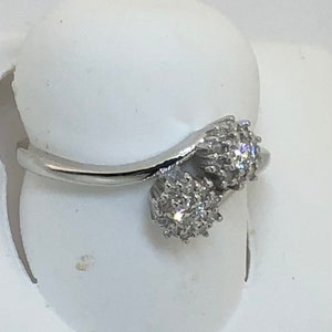 DeBeers 2 Diamond Style 2.07 Full Cut I1 Eye Clean 10kt White Gold Sold in Stores for 499.00 image 6