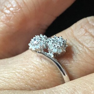 DeBeers 2 Diamond Style 2.07 Full Cut I1 Eye Clean 10kt White Gold Sold in Stores for 499.00 image 3