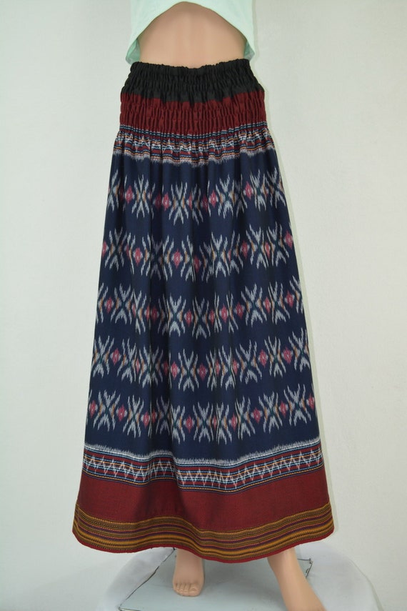 Hand woven skirt Long skirt Maxi skirt Boho skirt Boho | Etsy