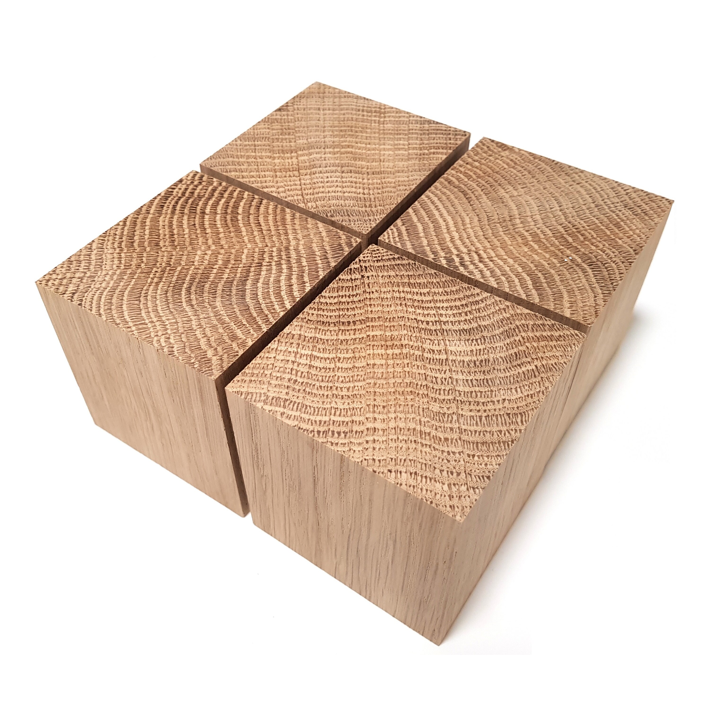4 X Solid OAK Cubes 70 Mm / 2.7 Inch Etsy UK