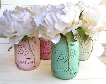 Mason Jar Centerpieces Baby Shower Etsy