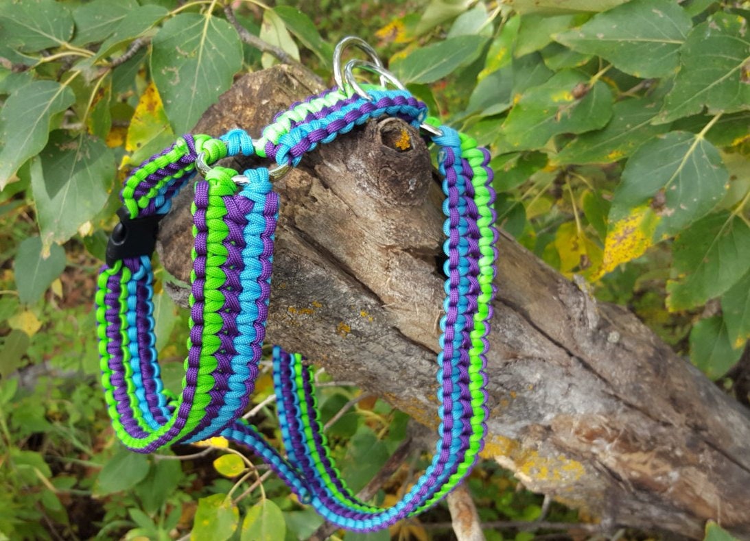 Paracord Dog Harness Fixed Size Double Cobra Harness Etsy