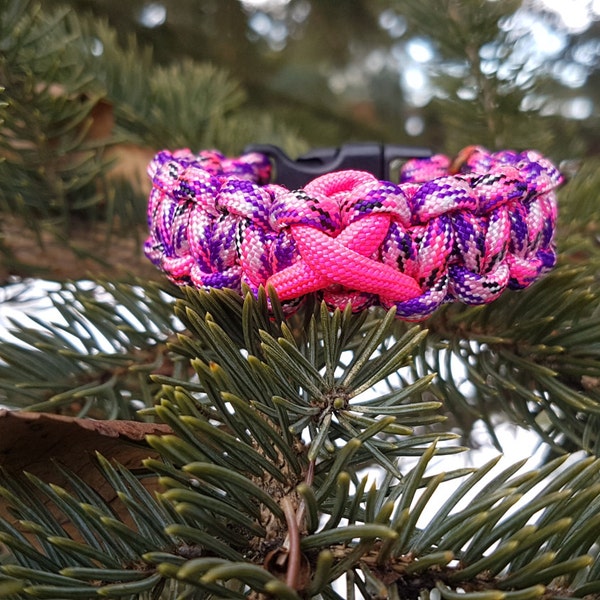 SALE!!! Breast Cancer Awareness Ribbon Paracord Bracelets, Womens Bracelet, Kids Bracelet, Awareness Bracelet