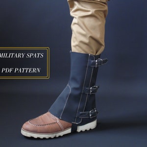 Military Spats, Digital PDF Pattern, Sewing Tutorial