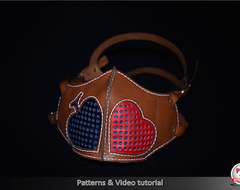 Leather Face Mask With Changeable Filter, Face Mask Pattern, DIY