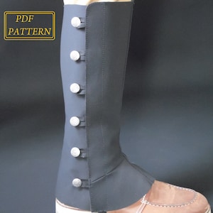 Basic Spats, Digital PDF Pattern, Sewing Tutorial image 2