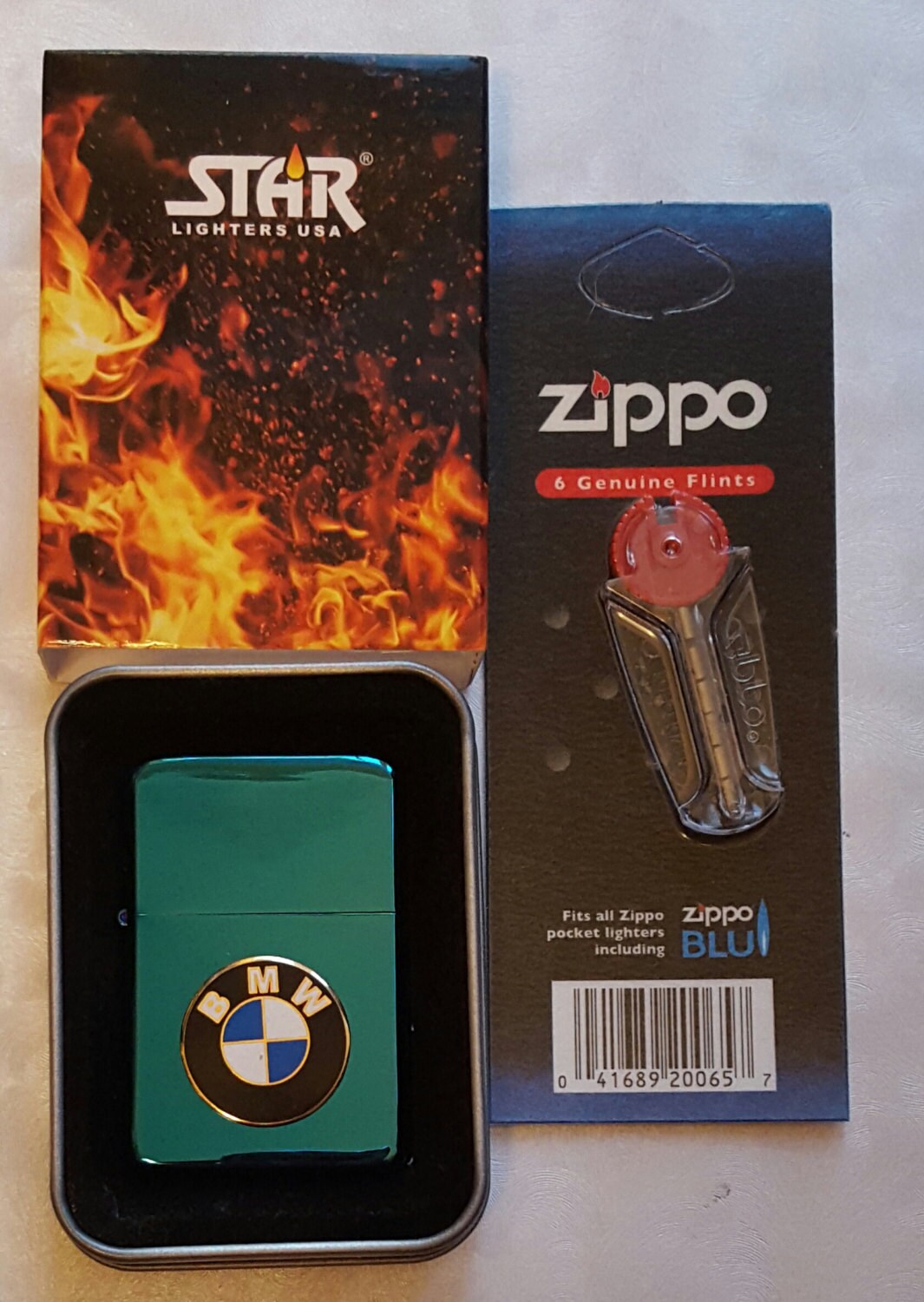 Custom Made BMW Emblem on a Blue star Lighter Plus Etsy