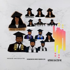 Afstuderen Afro PNG, 30 ontwerpen