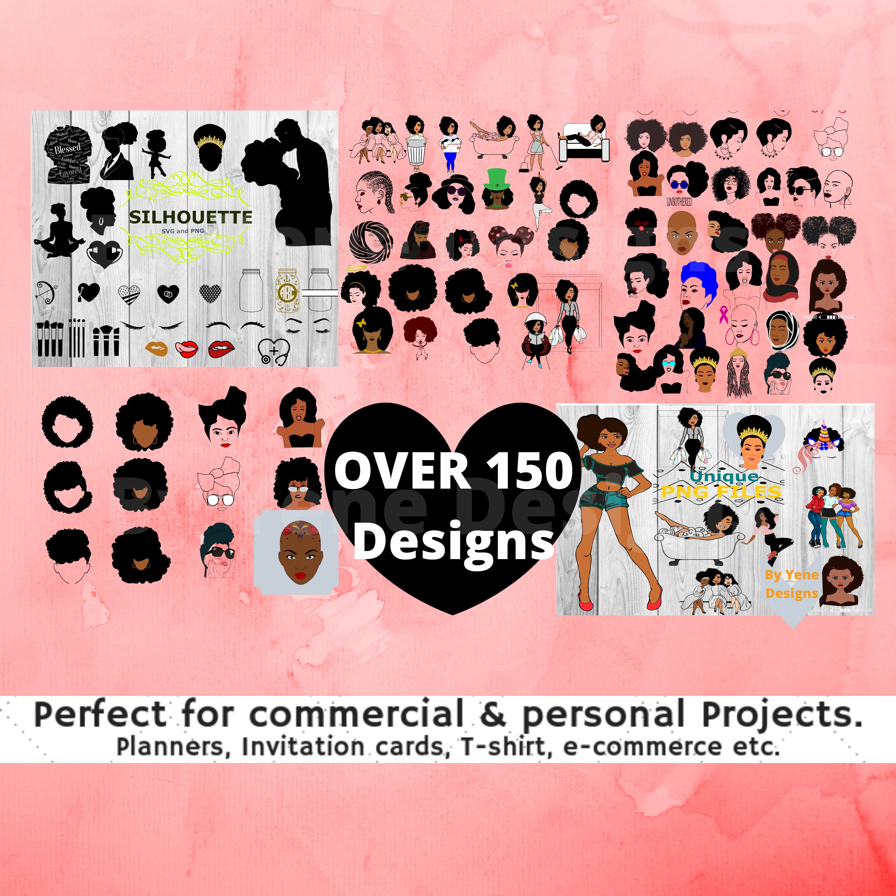 Download African American Designs Black History Month Svg Natural Etsy