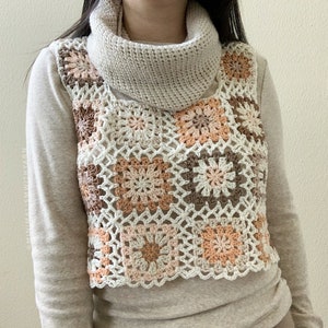 Explorer Granny Square Tank Top Crochet Pattern Made to Measure image 4