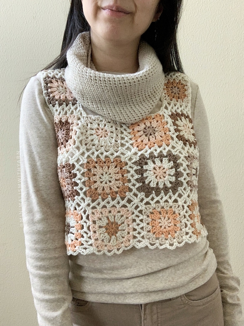 Explorer Granny Square Tank Top Crochet Pattern Made to Measure image 4