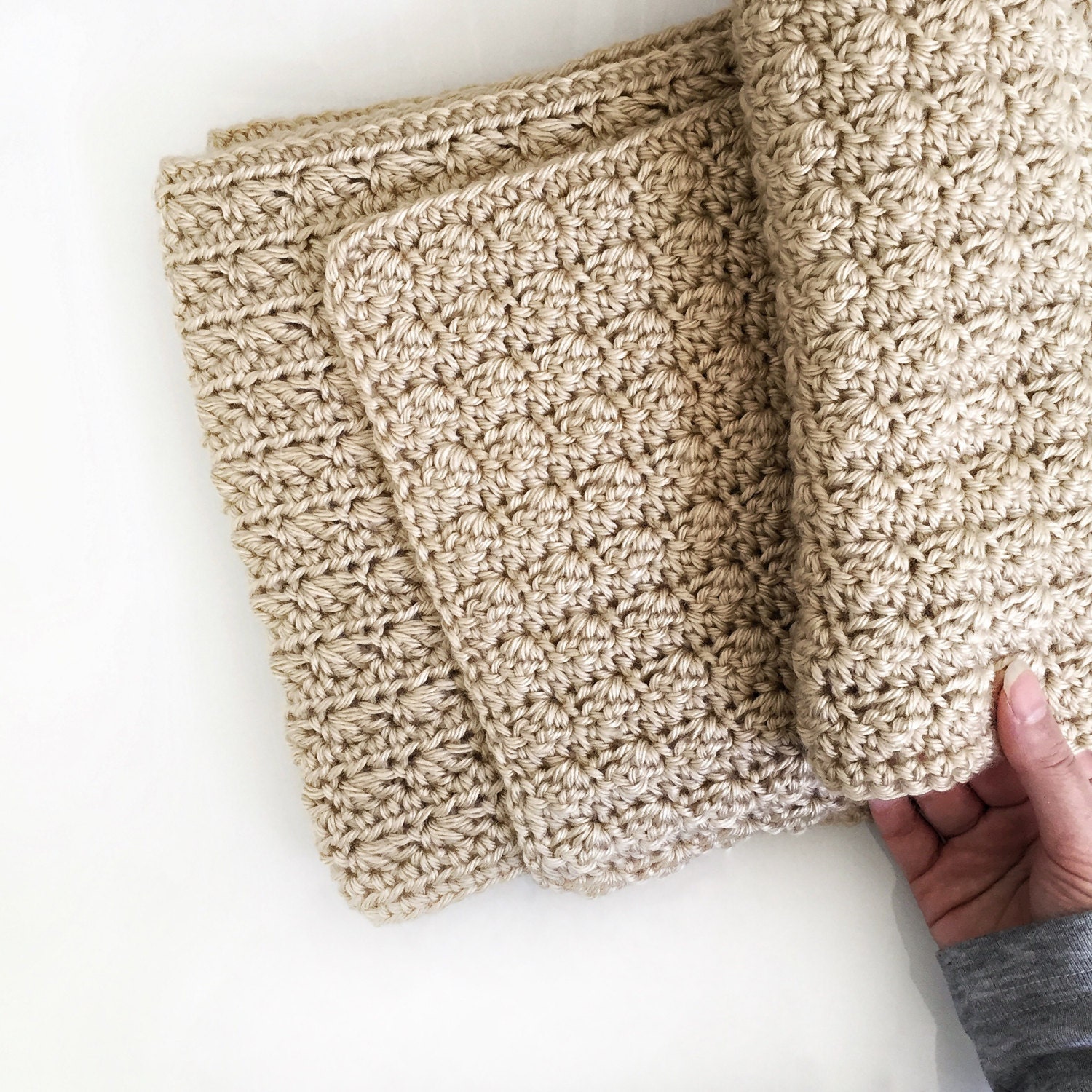 Double-sided Reversible Super Scarf Easy Beginner Crochet - Etsy