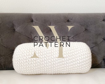 Lean Back Bolster Pillow ~ Customizable Crochet Pattern ~ The DUAVAO