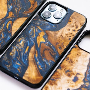 Resin + wood iPhone Magsafe case for 15, 14, 14 Plus, 14 Pro Max | 13 Pro Max | 12 Pro Max, 12 Mini | iPhone 11 Pro Max