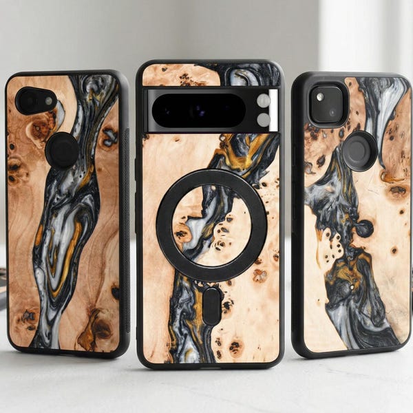 Real Wood Case for Google Pixel 10, 10 Pro, 10 Pro XL | 9, 9 Pro, 9 Pro XL | 8, 8 Pro, 8a | 7, 7 Pro, 7a | 6, 6 Pro, 6a | Handcrafted