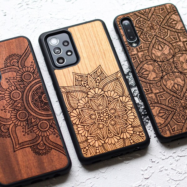 Ethnic mandala - wood A73, A53, A33, A23, A13 phone case | Samsung Galaxy A72, A52, A32, A22, A12 | A71, A51, A41, A31, A21, A11