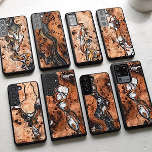 Samsung Galaxy wood + resin case for S25, S24, S23, S22, S21, S20, S10 | Samsung Galaxy S Ultra, Plus and FE case