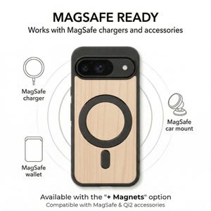 Real Wood Case for Google Pixel 10, 10 Pro, 10 Pro XL | 9, 9 Pro, 9 Pro XL | 9 8, 8 Pro, 8a | 7, 7 Pro, 7a | 6 6 Pro, 6a | 5, 5a 5G and more
