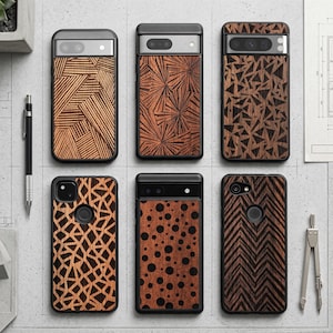 Timeless Minimalist - Wood Case for Google Pixel 10, 10 Pro, 10 Pro XL | 9, 9 Pro, 9 Pro XL | 8 Pro, 8a, 8 | 7 Pro, 7a 7 | 6 Pro, 6a | 5A 5G