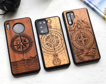 Real Wood Case for Huawei P50/P40/P30/P20 | Mate 40/30/20 | Pro, Plus, Lite