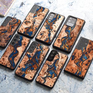 Real wood + epoxy resin case for S25/S24/S23/S22/S21/S20/S10 | Samsung Galaxy S Ultra, Plus and FE cases