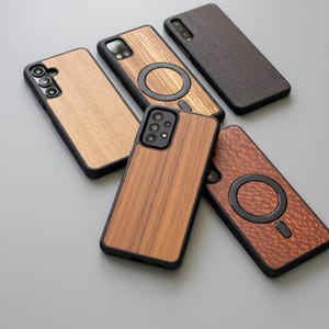 Real Wood Case for Samsung A56, A36, A26, A16, A06 | A55, A35, A25, A15 | A54, A34, A24, A14, A04 | A53, A23, A13 and more