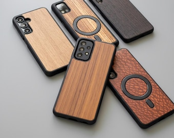 Real Wood Case for Samsung A56, A36, A26, A16, A06 | A55, A35, A25, A15 | A54, A34, A24, A14, A04 | A53, A23, A13 and more