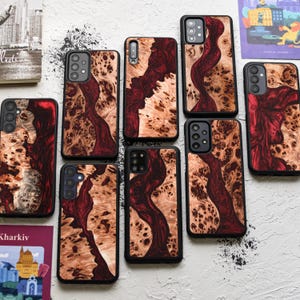 Real Wood + Resin | Case for Samsung A-Series: A16, A06 | A55, A35, A25, A15 | A54, A34, A24 | A73, A53, A33, A23, A13 | A52, A32 and more