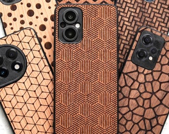 Real Wood OnePlus Case, Various Models, Natural Oil Finish