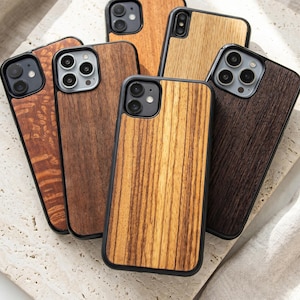 Gorgeous real wood case for iPhone 17, 16, 15, 14, 13, 12, 11, XS, X, 8, 7 | Compatiable with Pro Max, Pro, Plus | Magsafe Upgrade available
