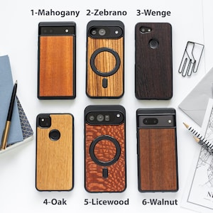 Handmade Real Wood Google Pixel Case | Natural Grain Protection | Fits Pixel 10, 9, 8, 7, 6, 5 image 5