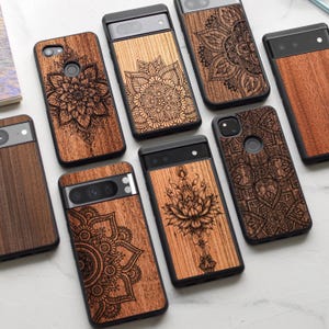 Ethnic Mandala - Wood Google Pixel Case for 10, 10 Pro, 10 Pro XL | 9, 9 Pro, 9 Pro XL | 8, 8 Pro, 8a | 7, 7 Pro 7a | 6, 6 Pro 6a | 5, 5a 5G